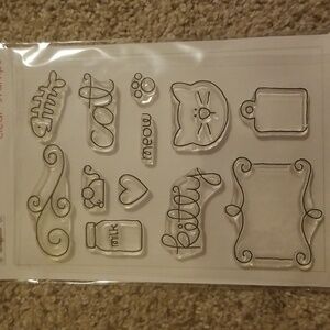 Cat themed stamp set.